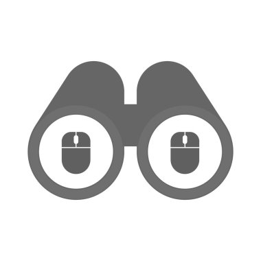 İzole dürbün ile bir kablosuz fare