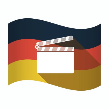 Bir Klaket ile izole Almanya bayrağı