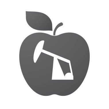 İzole elma meyve Atbaşı pompası ile