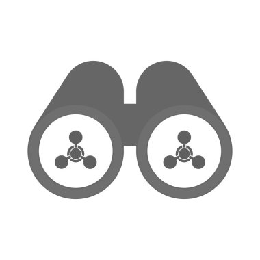 Kimyasal silah işareti ile izole dürbün