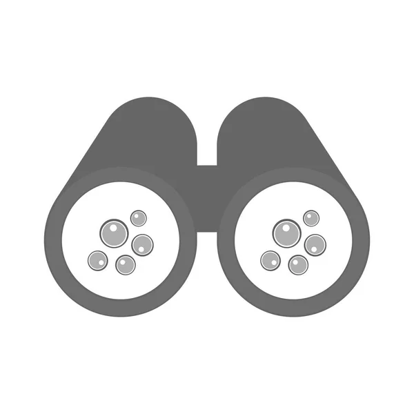 Binoculares aislados con ovocitos — Vector de stock