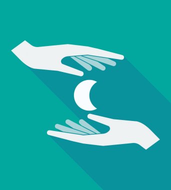 Bir ay kadar elle gölge