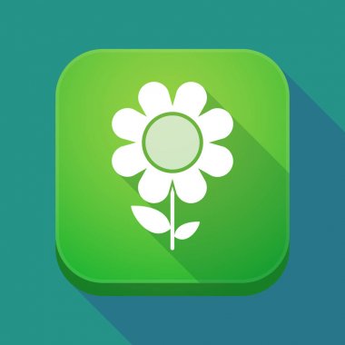 Uzun bir çiçek ile gölge app simgesi