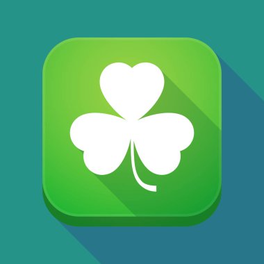 Uzun bir yonca ile gölge app simgesi