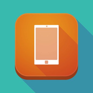 Uzun bir akıllı telefon ile gölge app simgesi