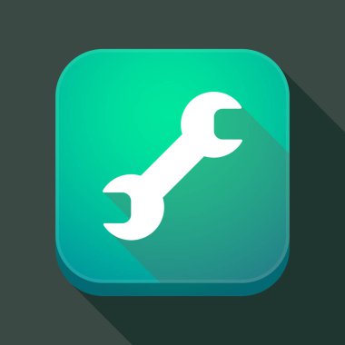 Uzun bir anahtar ile gölge app simgesi