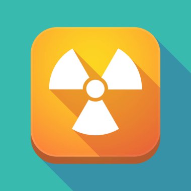 Uzun gölge app simgesi radyo aktivite işaretiyle