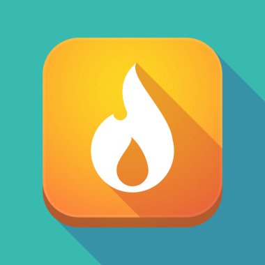 Uzun bir alev ile gölge app simgesi