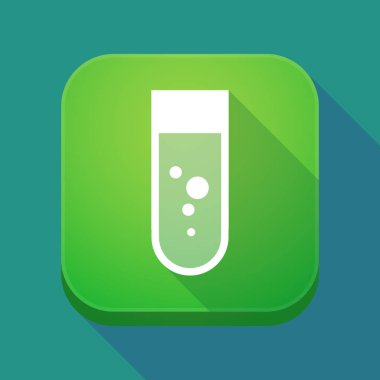 Uzun gölge app simgesi ile kimyasal tüp bebek