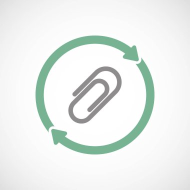 Bir klip ile izole yeniden simgesi