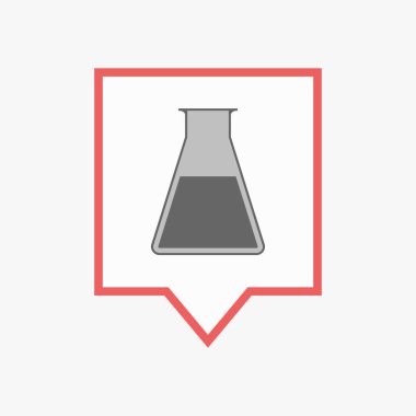 Bir şişesi ile izole araç ipucu