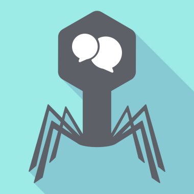 Uzun gölge virüsü komik balonları