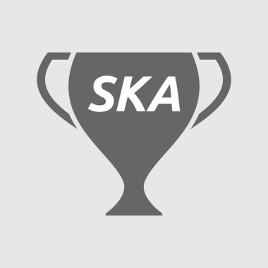 Ska metinle izole Kupası