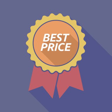 Uzun gölge rozeti metin en iyi fiyat ile