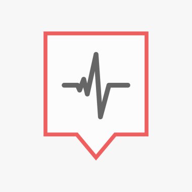 Bir kalp ile izole araç ipucu işareti yendi