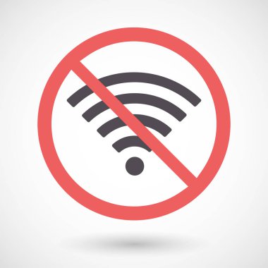 Bir radyo sinyali işareti ile izole yasak sinyal