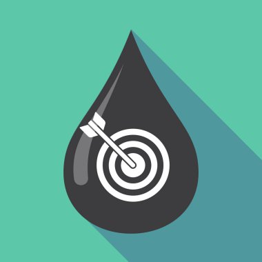 Uzun gölge petrol bırak dart tahtası ile