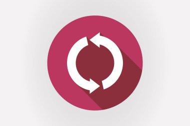 Uzun yuvarlak gölge Japonya bayrak işareti geri dönüşüm