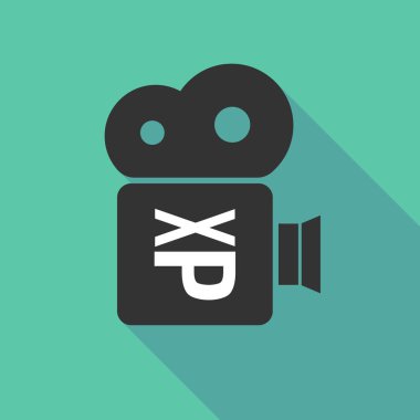 Uzun gölge kamera metin yüz ifade yapışmasını bir dil ile