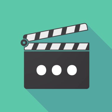 Uzun gölge clapper kurulu üç nokta ortografik işareti