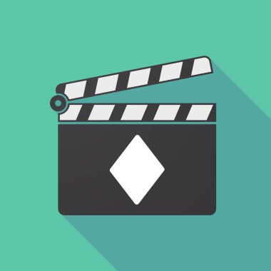 Uzun gölge clapper kurulu ile elmas poker oyun kağıdı