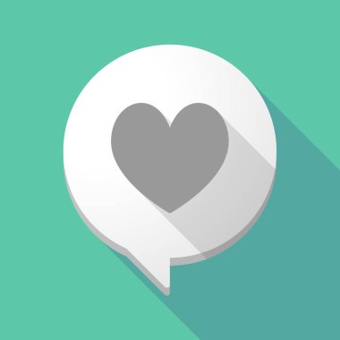 Uzun gölge çizgi roman balon ile kalp poker oyun kağıdı SIG