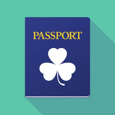 Bir yonca pasaport gölge ve uzun