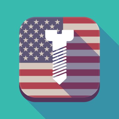 Uzun gölge ABD app düğmesini bir vida ile