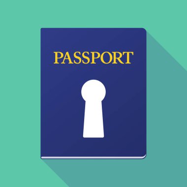 Uzun gölge passport anahtar deliği ile