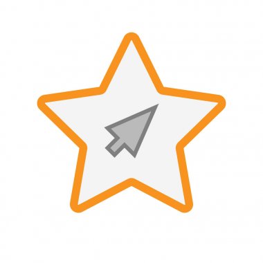 Bir imleç ile izole yıldız