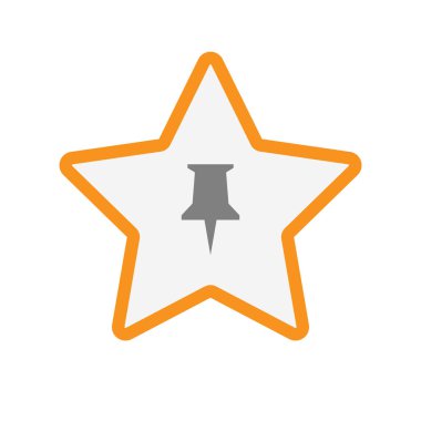 Bir iğneye ile izole yıldız