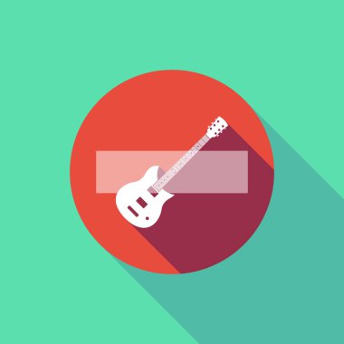 Uzun gölge bir elektro gitar ile sinyal girmeyin