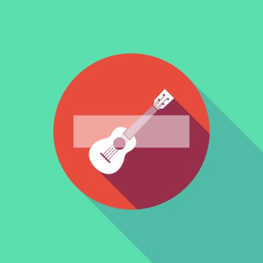 Uzun gölge bir ukulele ile sinyal girmeyin