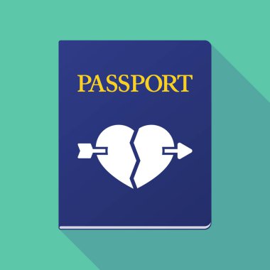 Uzun gölge pasaport kalbi kırık bir okla deldi