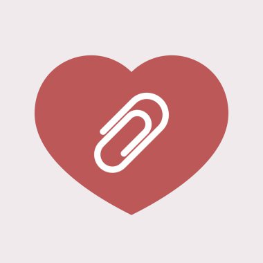 Bir klip ile izole kalp