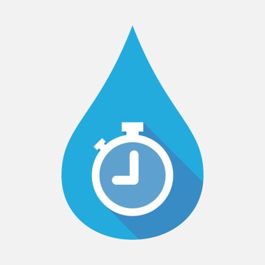 Bir zamanlayıcı ile izole su damlası