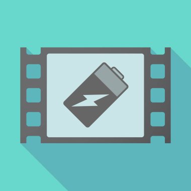 Uzun gölge çerçeve bir batarya ile