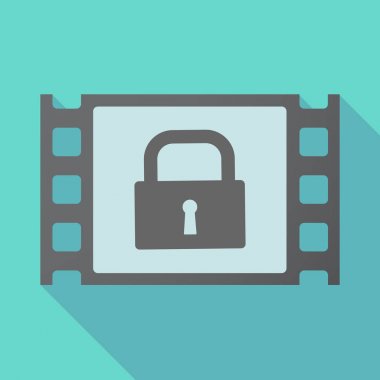 Uzun gölge çerçeve ile kapalı kilit yastık