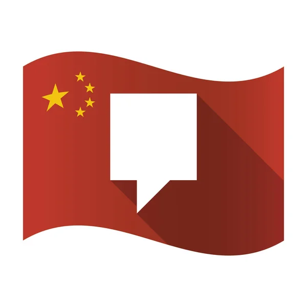 ツールヒントに孤立した中国の国旗 — ストックベクタ