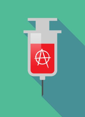 Uzun gölge şırınga Anarşi işareti