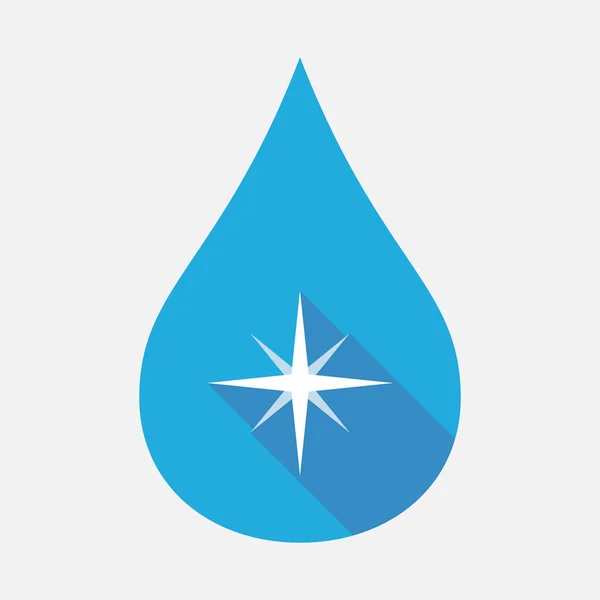 Izolované Vodní kapky s jiskřivostí — Stockový vektor