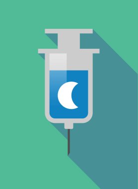 Bir ay kadar gölge şırınga