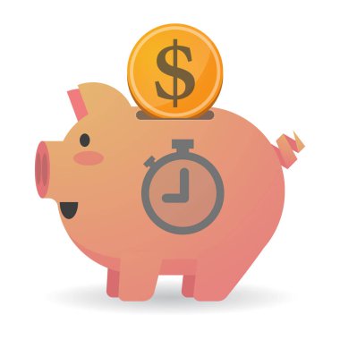 Bir zamanlayıcı ile izole piggy banka