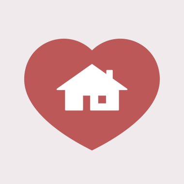 Bir ev ile izole kalp