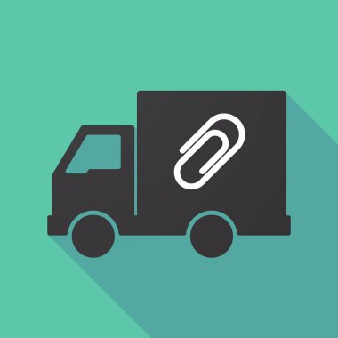 Uzun gölge kamyon ile bir klip