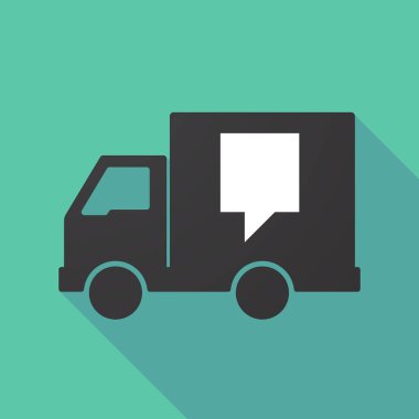 Uzun gölge kamyon araç ipucu ile