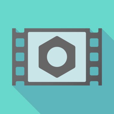 Uzun gölge çerçeve bir somun