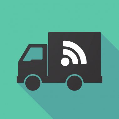 Uzun gölge kamyon Rss işareti