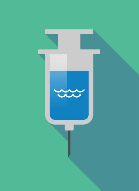 Su Burcu uzun gölge şırınga