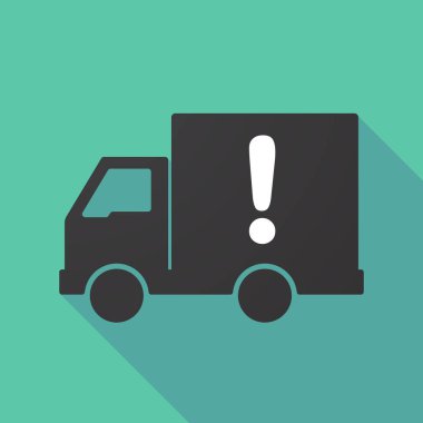 Uzun gölge kamyon exclamarion işareti